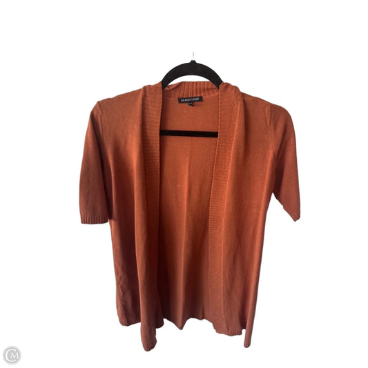 Sweater Cardigan By Eileen Fisher In Orange, Size: Xs