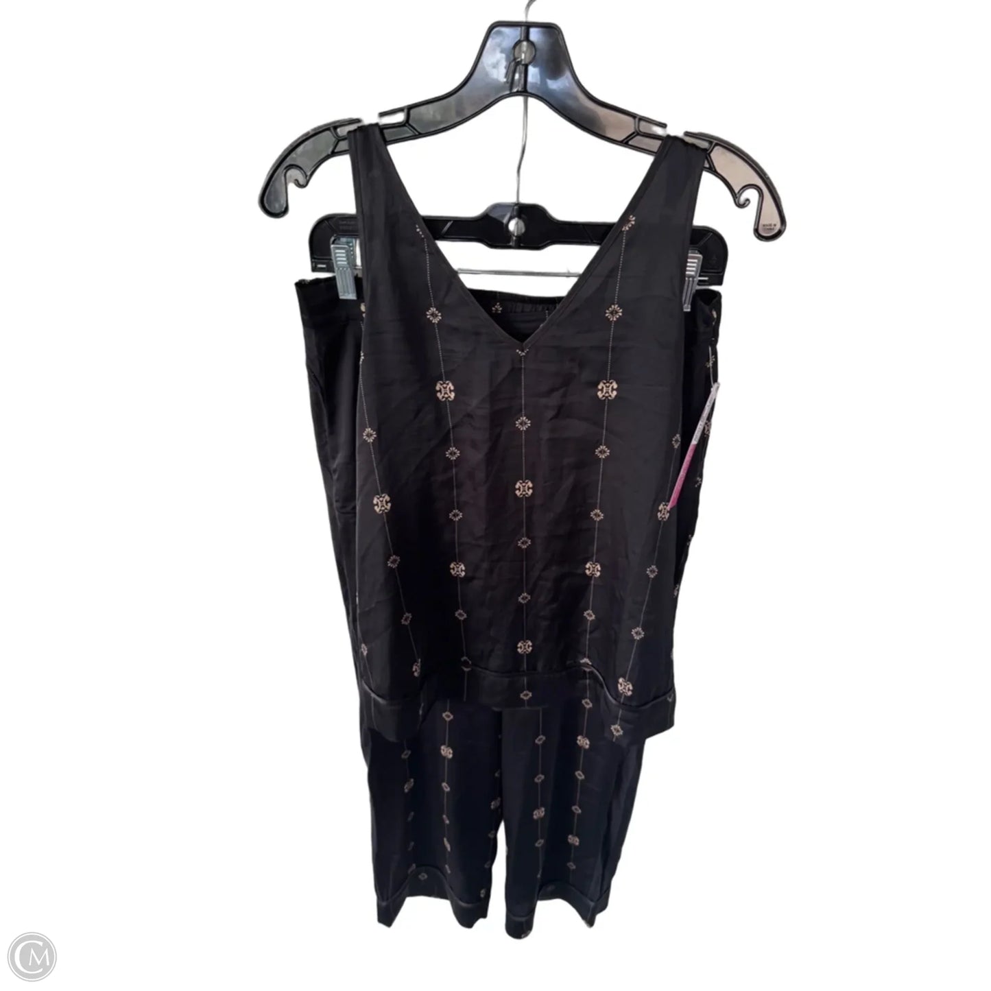 Pajamas 2pc By Soma In Black & Tan, Size: Xs