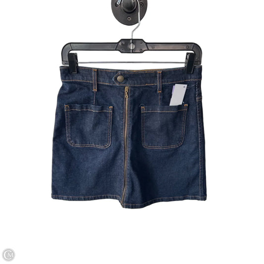 Skirt Mini & Short By Adriano Goldschmied In Blue Denim, Size: 6