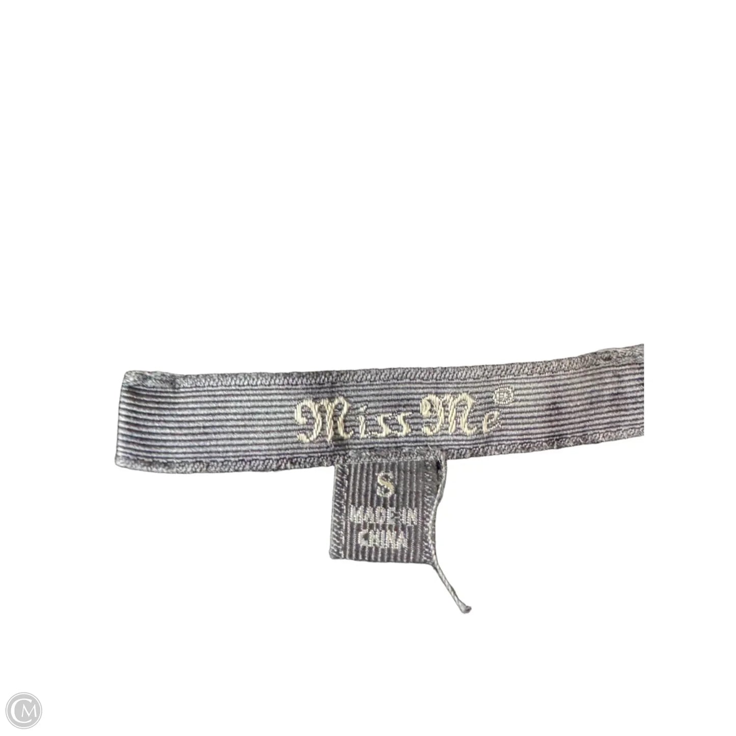 Sweatshirt Hoodie By Miss Me In Black & Tan, Size: S