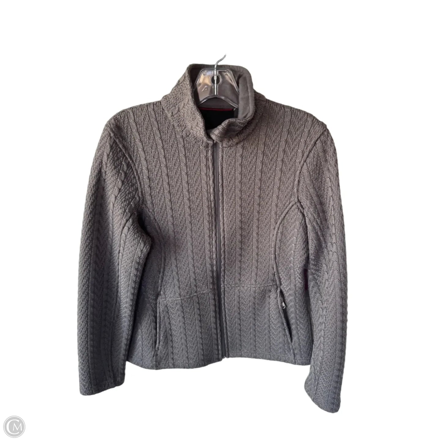 Jacket Fleece By Spyder In Grey, Size: M