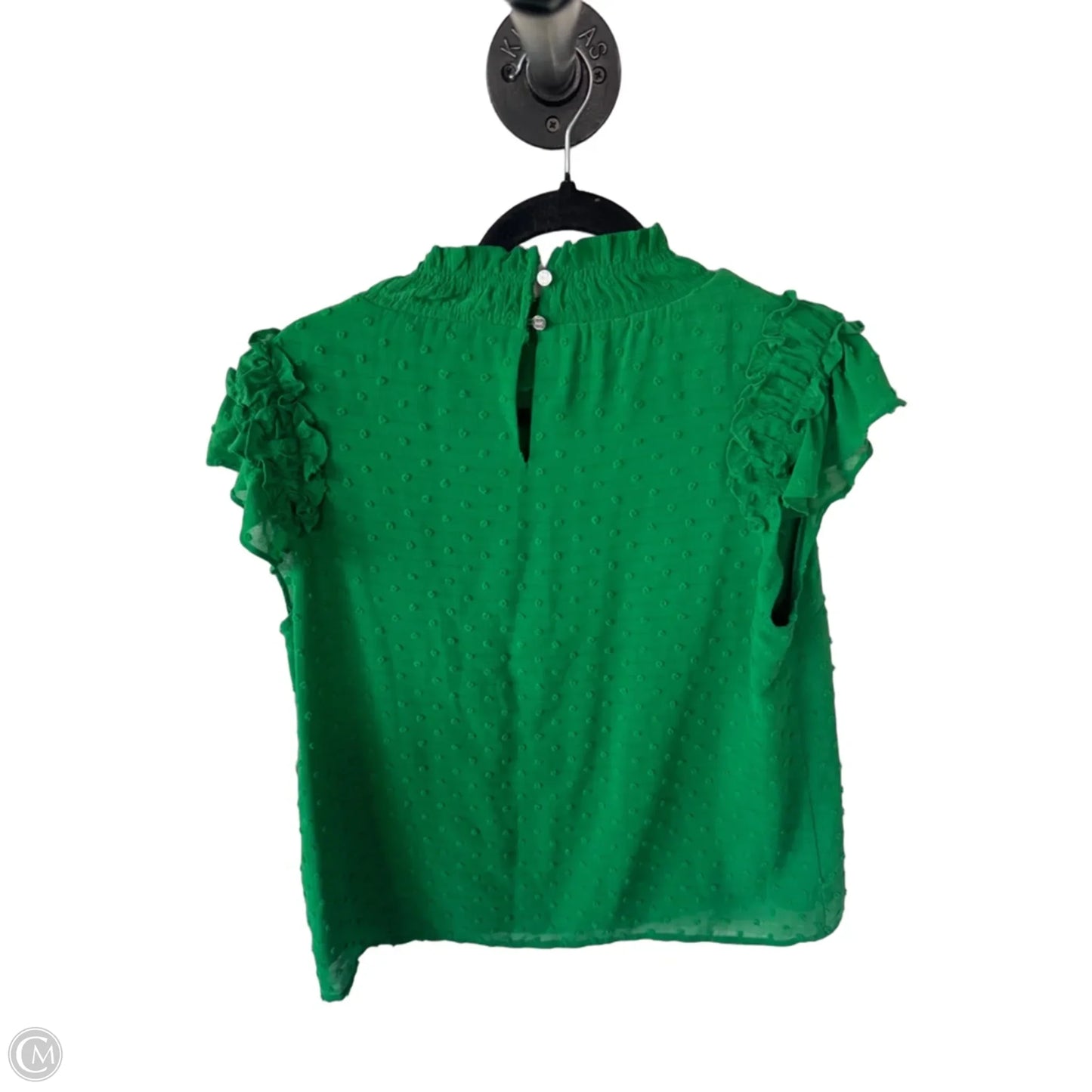 Top Short Sleeve By Cece In Green, Size: S