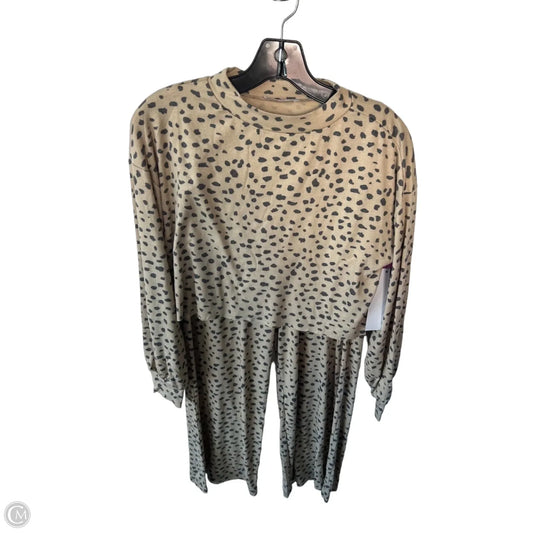 Lounge Set Pants By Beach Riot In Animal Print, Size: S