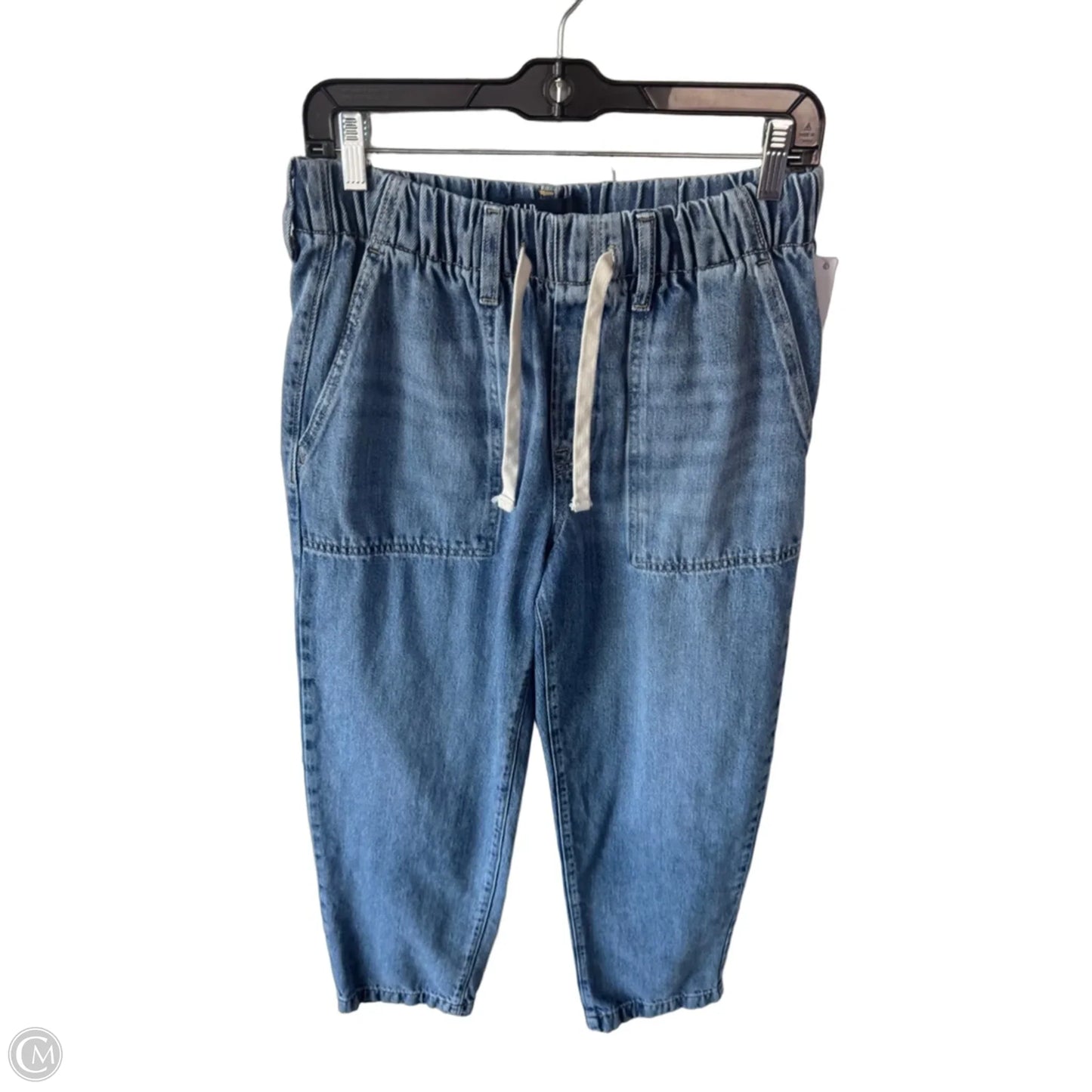 Jeans Wide Leg By Gap In Blue Denim, Size: 4