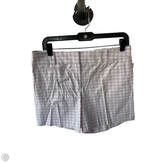 Shorts By Ann Taylor In Purple & White, Size: 6