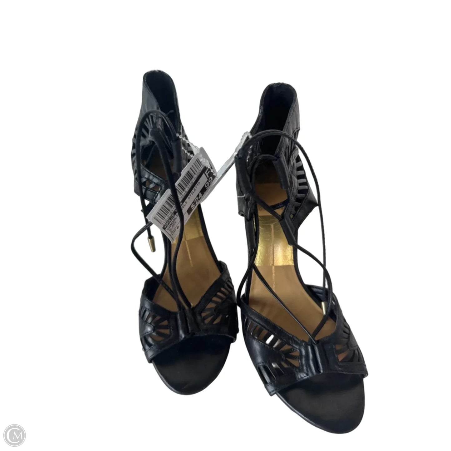 Sandals Heels Stiletto By Dolce Vita In Black, Size: 6