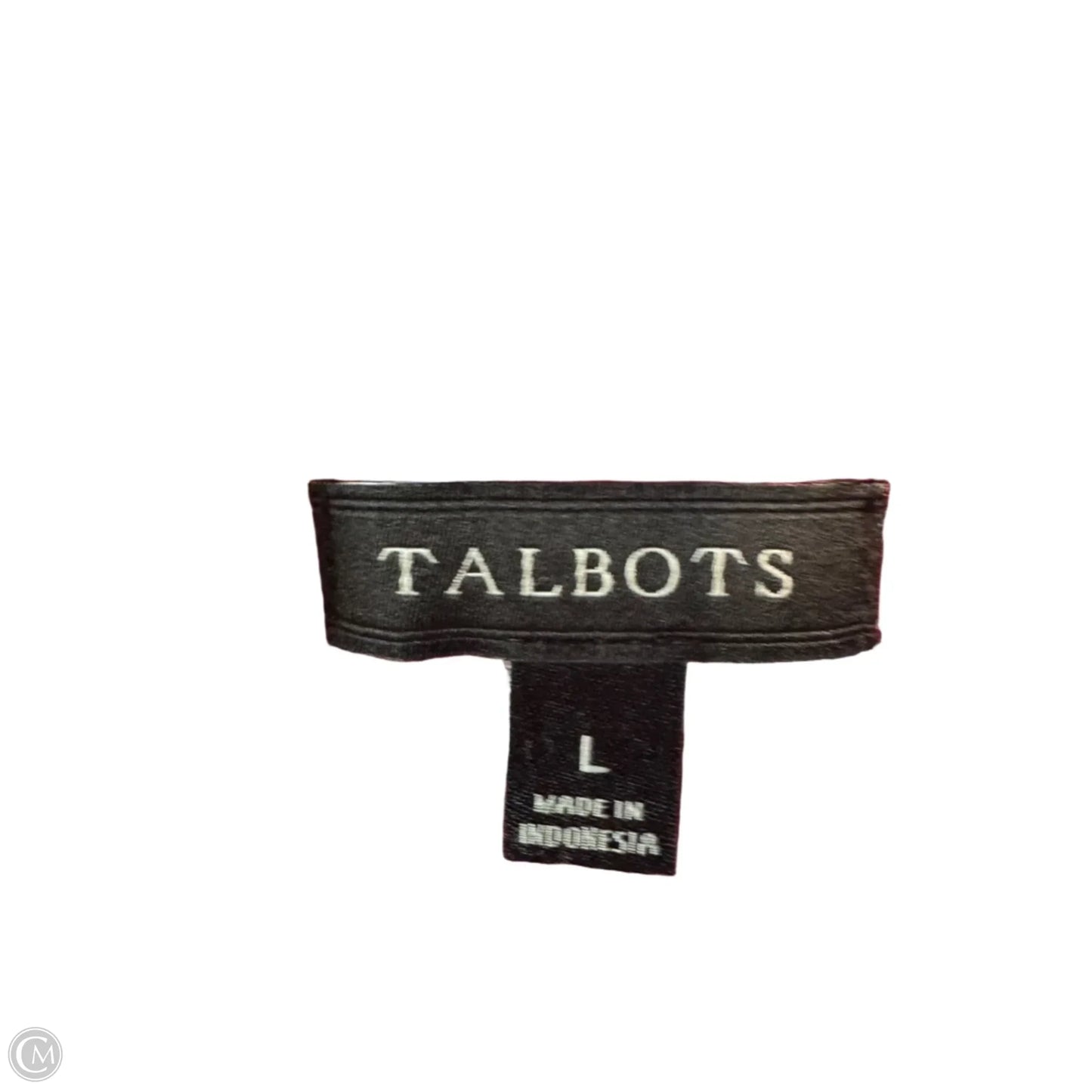 Top Long Sleeve By Talbots In Blue & Red & White, Size: L