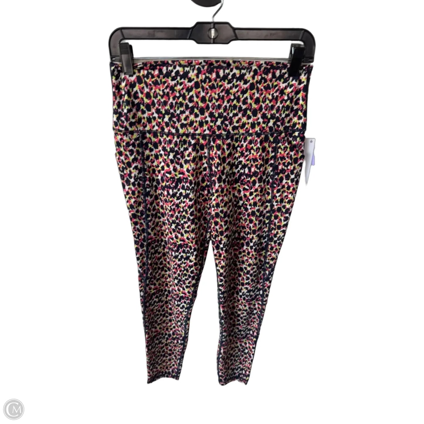 Athletic Leggings By Senita In Black & Pink, Size: 8