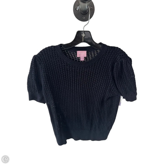 Sweater Short Sleeve By Muse In Navy, Size: M
