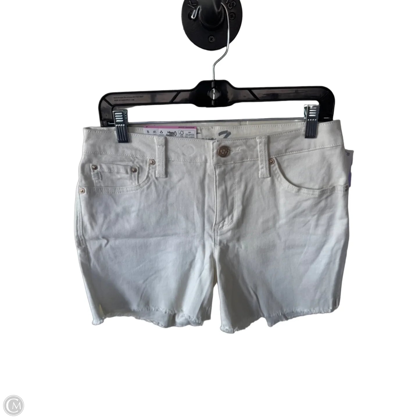 Shorts By Seven 7 In Cream Denim, Size: 6