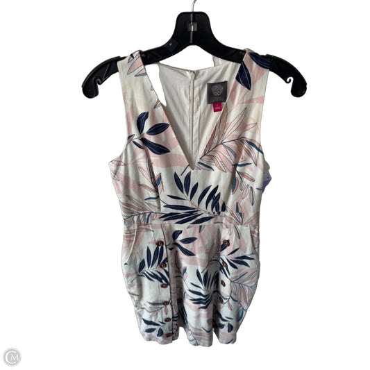 Dress Casual Short By Vince Camuto In Blue & Tan, Size: Xs