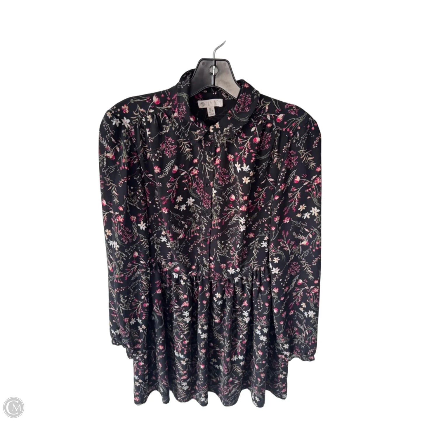 Dress Casual Short By Lila Rose In Black & Pink, Size: S
