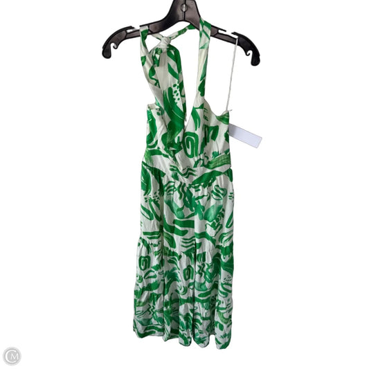 Jumpsuit By Flying Tomato In Green & White, Size: L