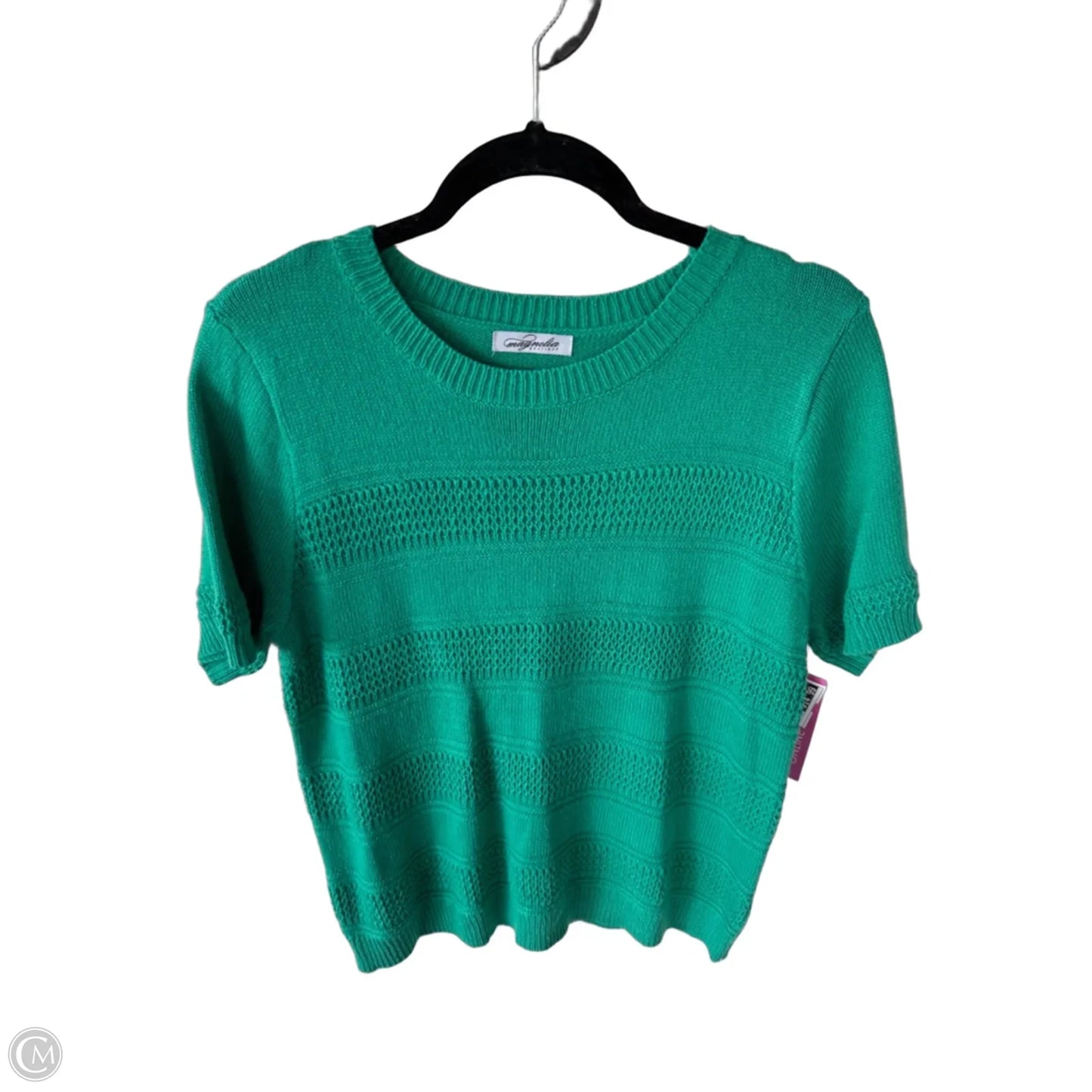 Sweater Short Sleeve By Clothes Mentor In Green, Size: M