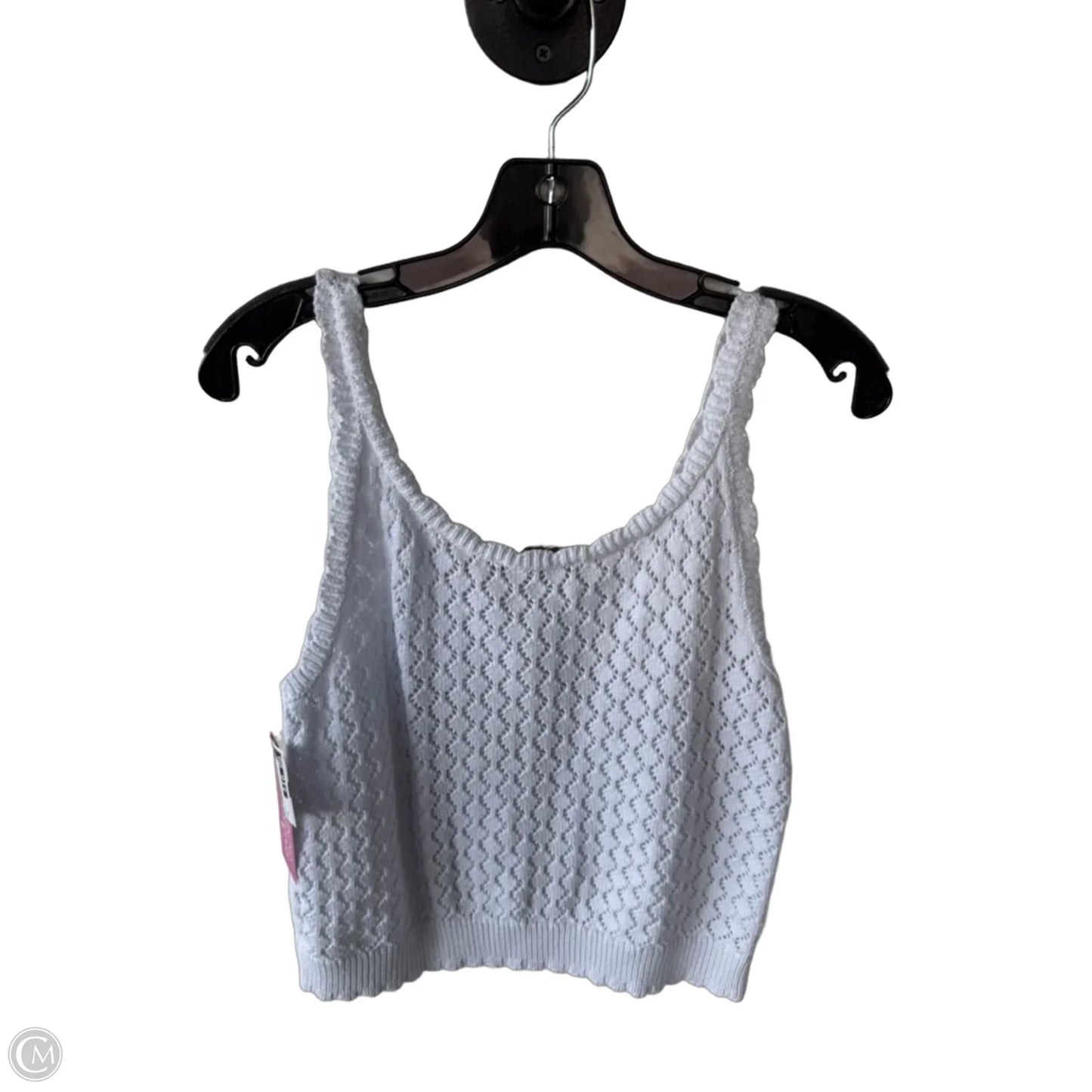 Vest Sweater By Loft In White, Size: L