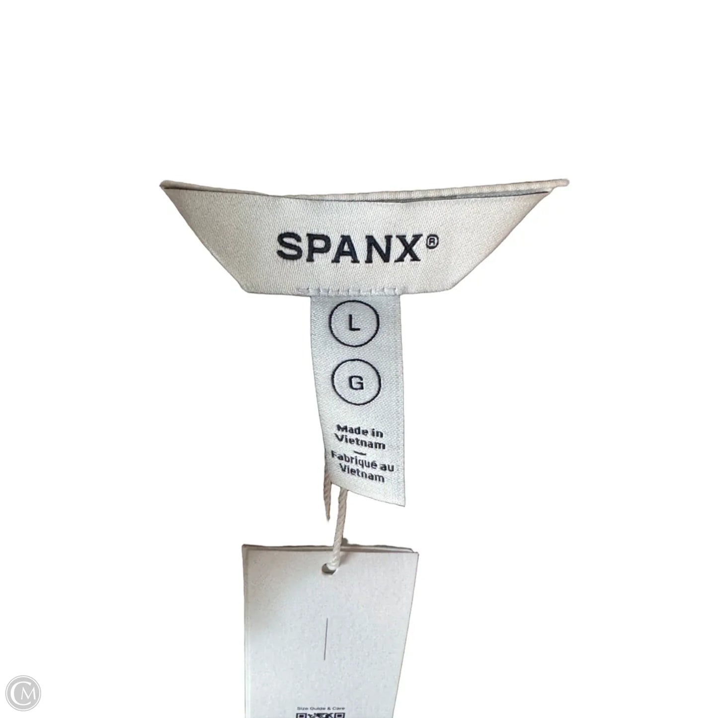 Top Long Sleeve By Spanx In Brown & White, Size: L
