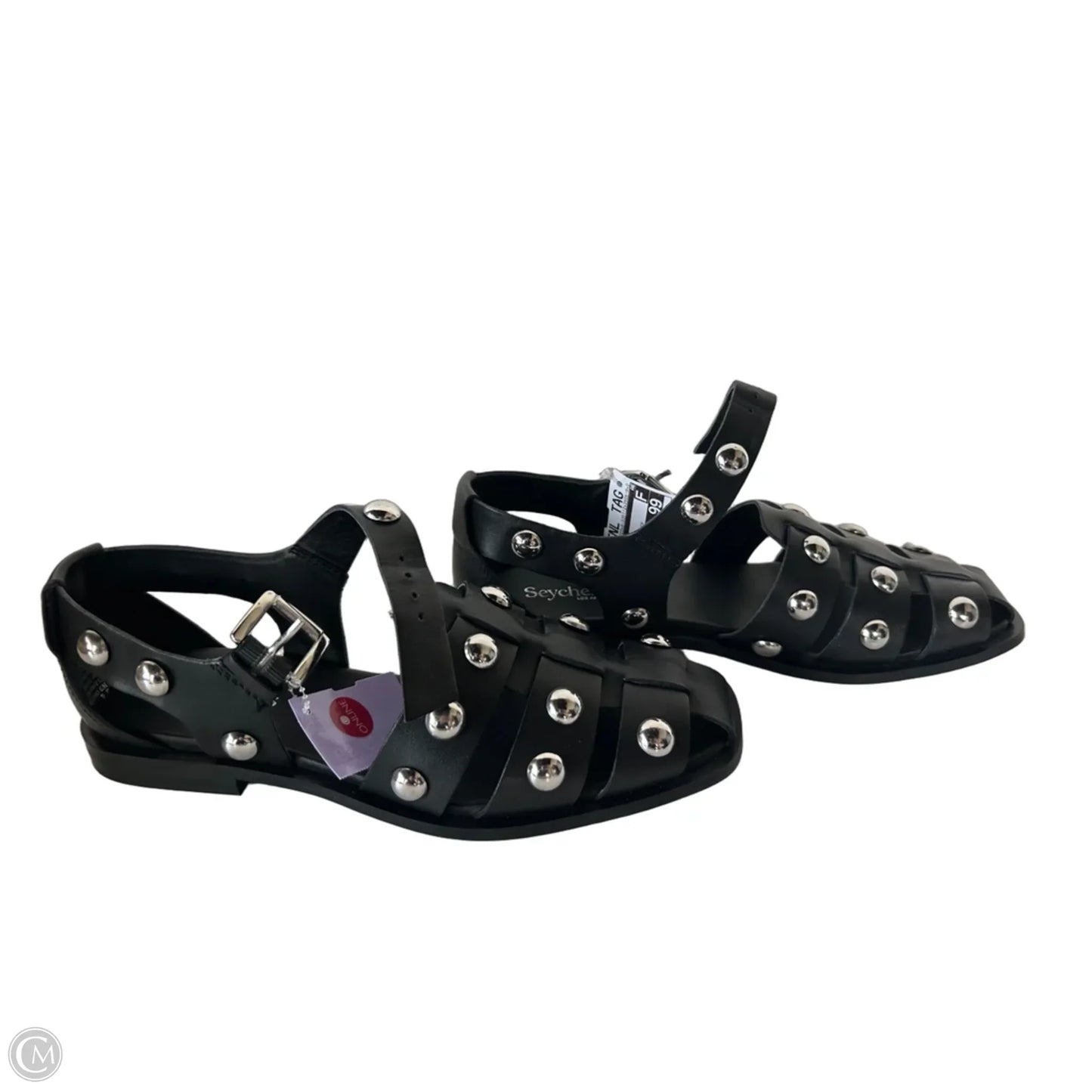 Shoes Flats By Seychelles In Black & Silver, Size: 8.5