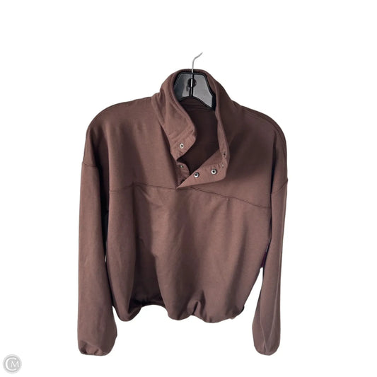Sweatshirt Collar By Vuori In Brown, Size: S