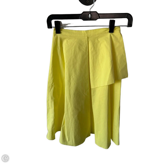 Skirt Midi By Zara Basic In Yellow, Size: 0
