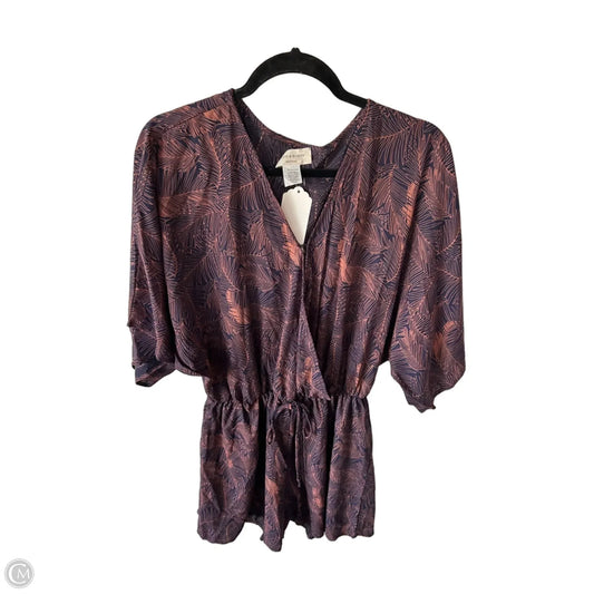 Romper By Clothes Mentor In Blue & Orange, Size: L