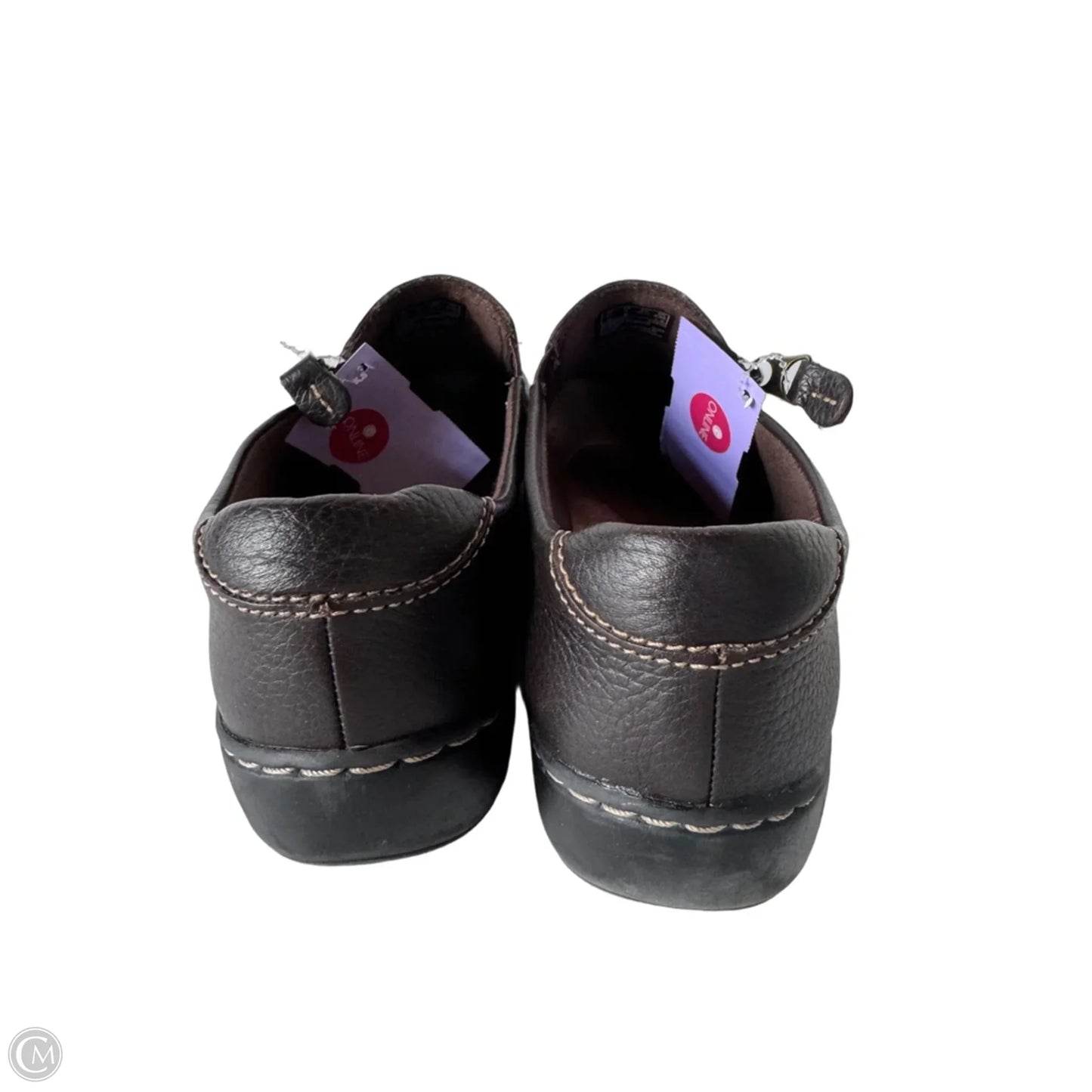 Shoes Flats By Clarks In Brown, Size: 7
