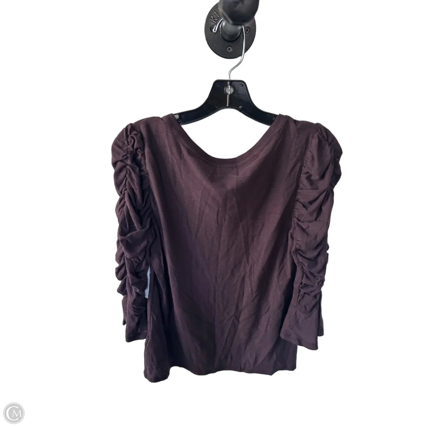 Top 3/4 Sleeve By Nation Ltd In Brown, Size: M