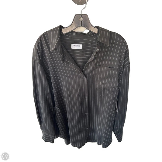 Tunic Long Sleeve By Lna In Black & White, Size: S