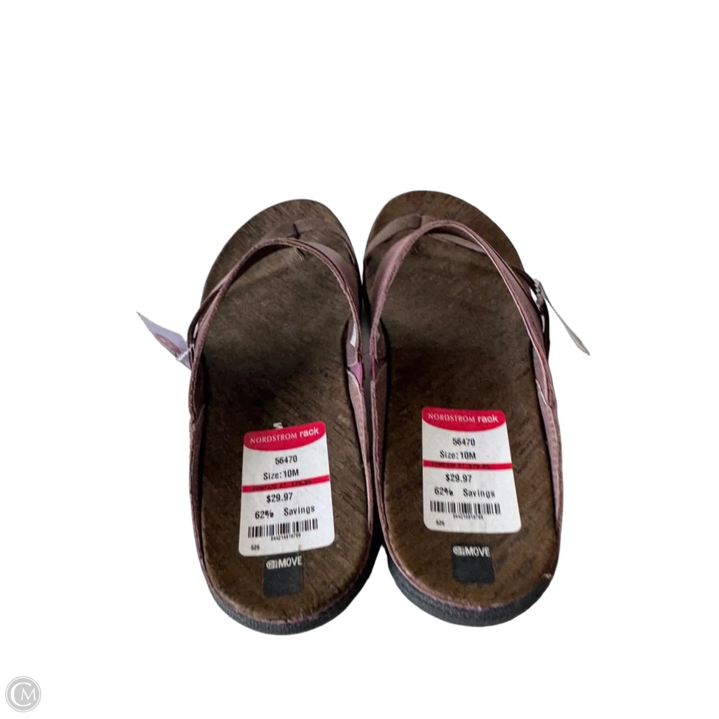 Sandals Flats By Merrell In Brown & Red, Size: 10