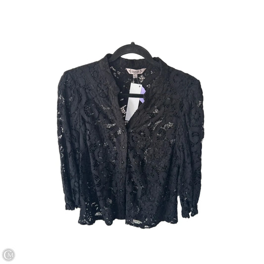 Top 3/4 Sleeve By Nanette By Nanette Lepore In Black, Size: L