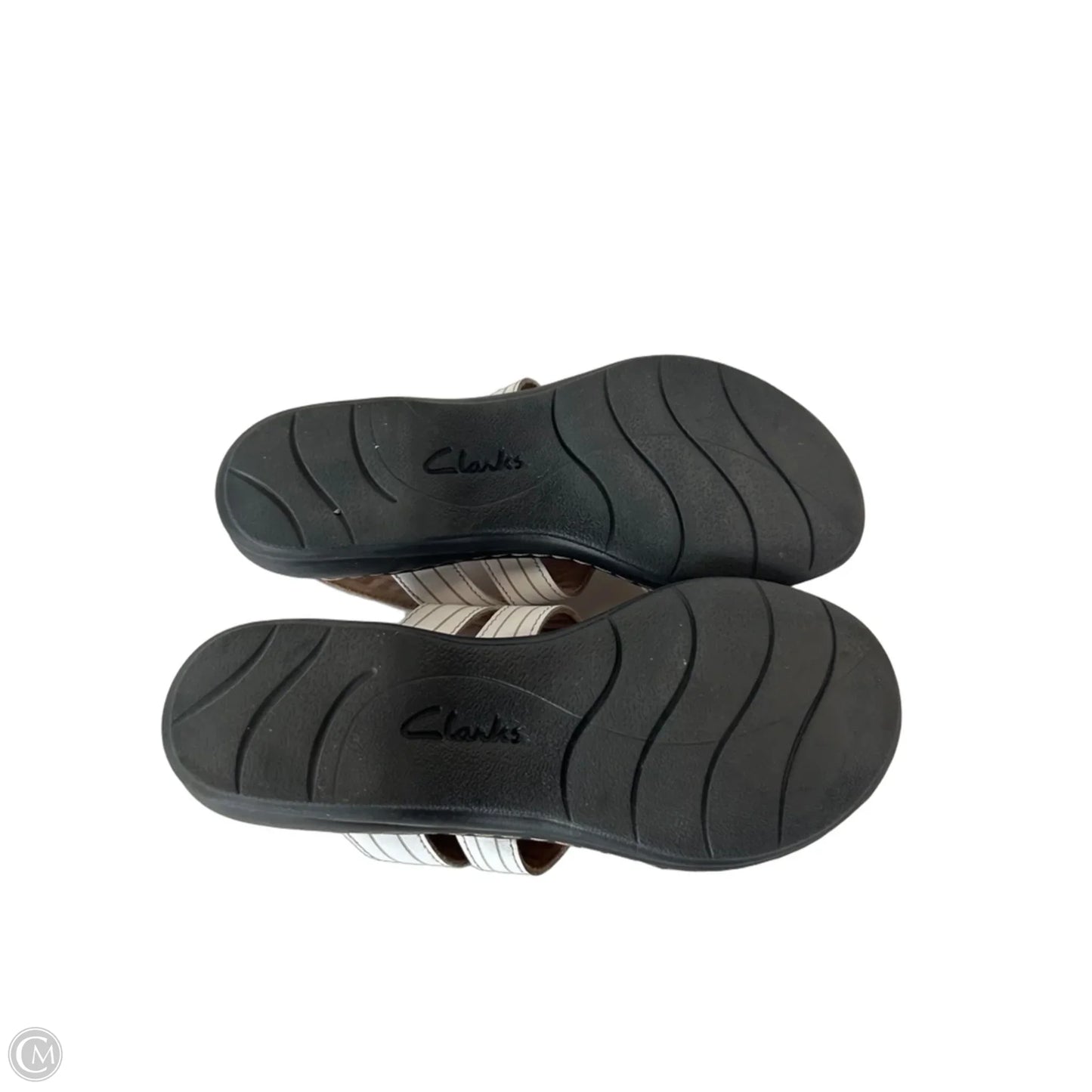 Sandals Flats By Clarks In White, Size: 8
