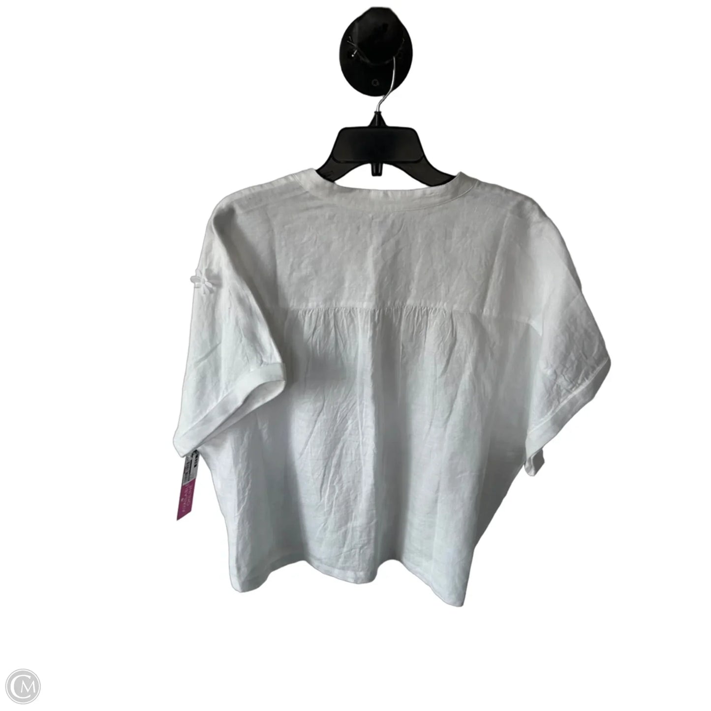 Top Short Sleeve By Chicos In White, Size: L