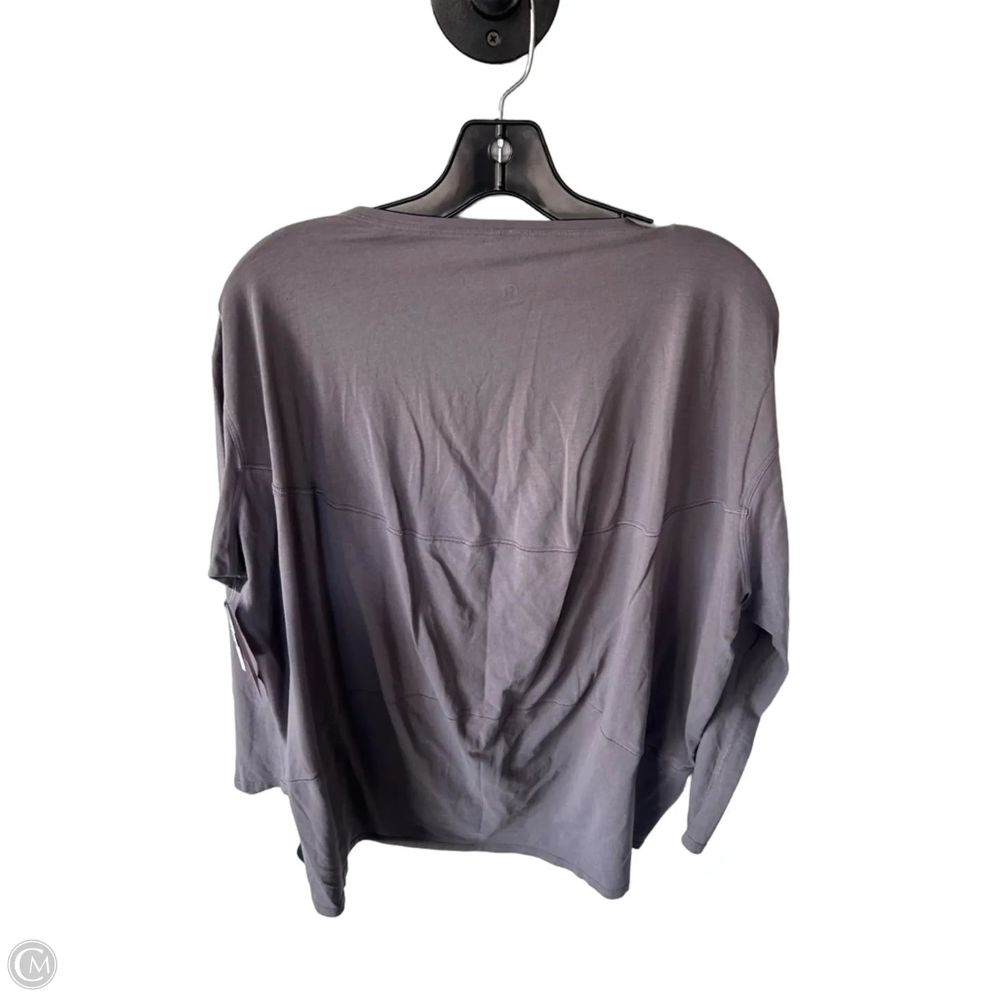 Athletic Top Long Sleeve Crewneck By Lululemon In Purple, Size: M