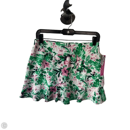 Athletic Skort By Tommy Bahama In Green & Pink, Size: 8