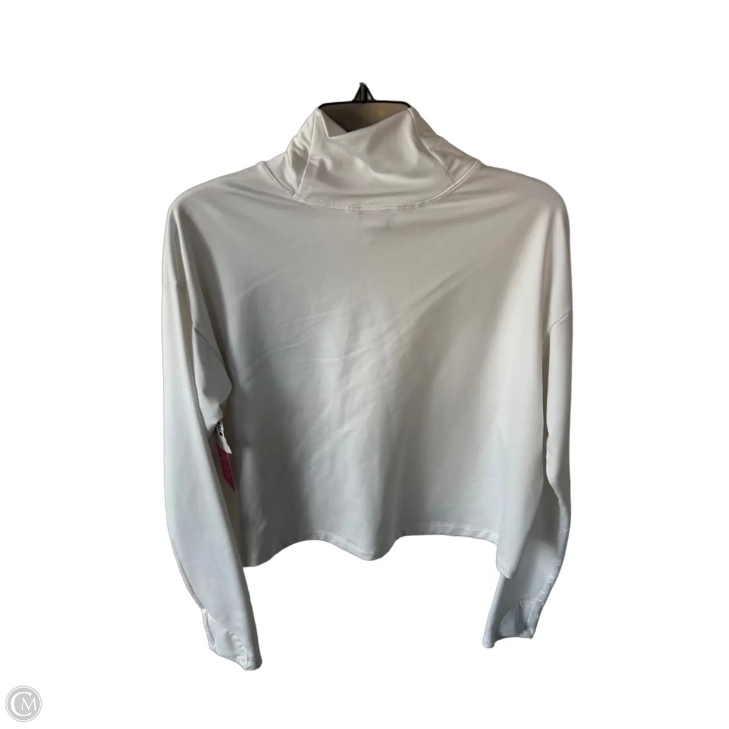 Athletic Top Long Sleeve Crewneck By Athleta In White, Size: M
