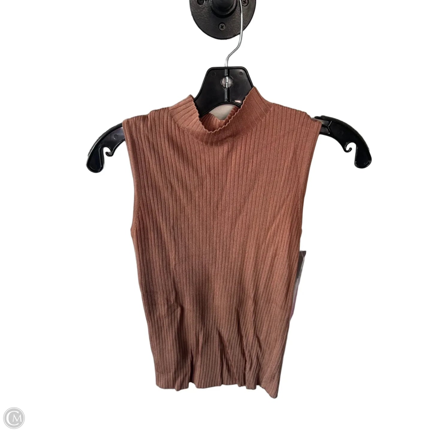 Vest Sweater By Ann Taylor In Brown, Size: S