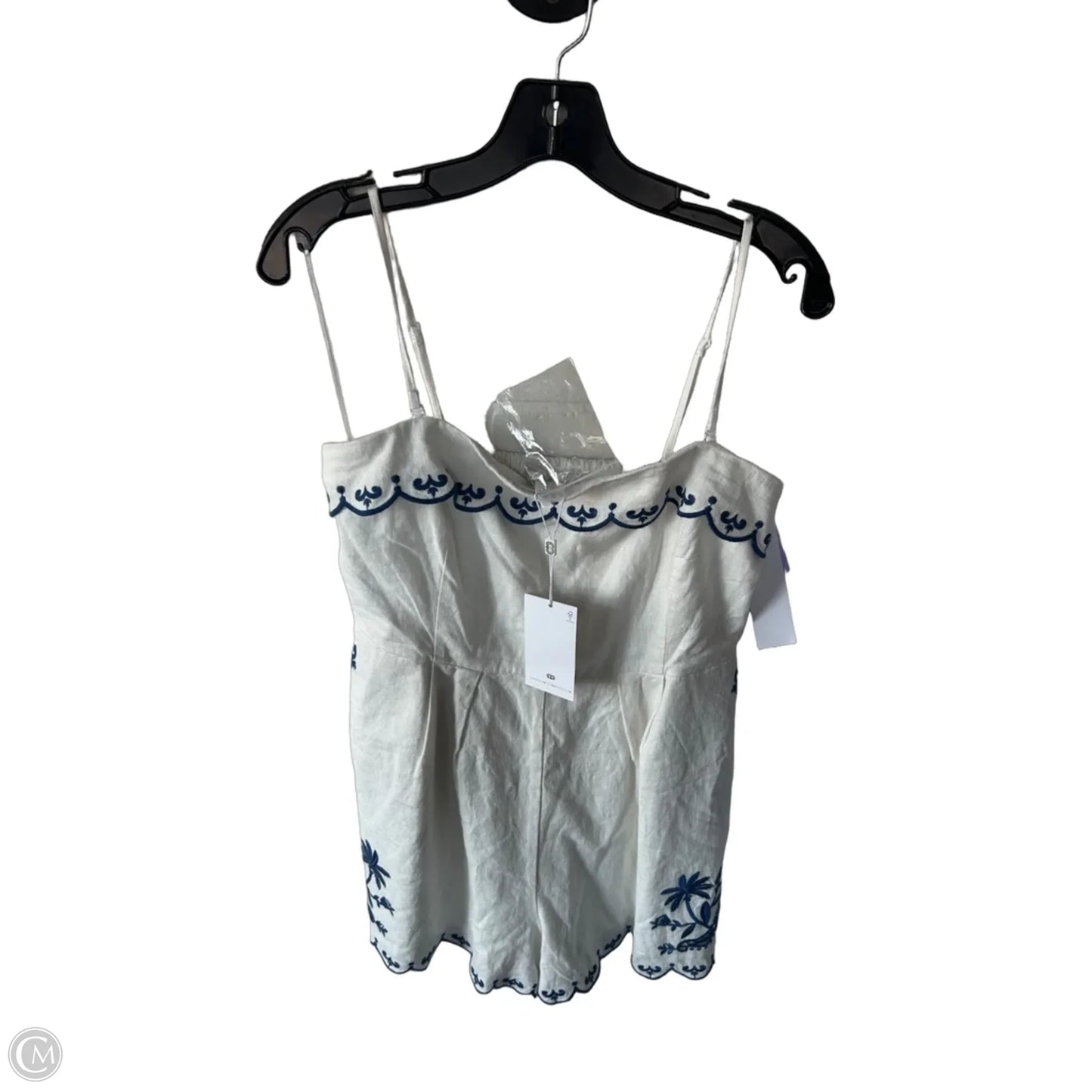 Romper By Cmc In Blue & White, Size: M