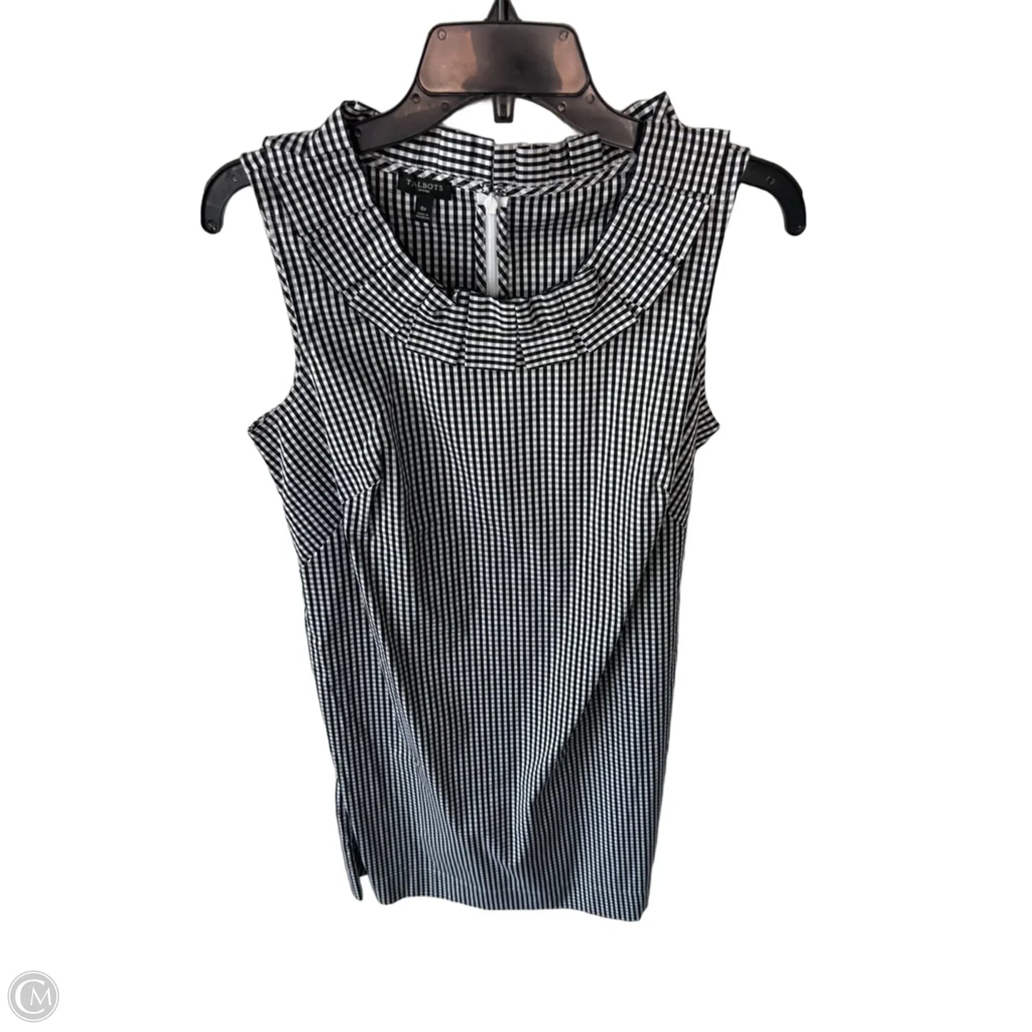 Dress Casual Short By Talbots In Black & White, Size: Mp
