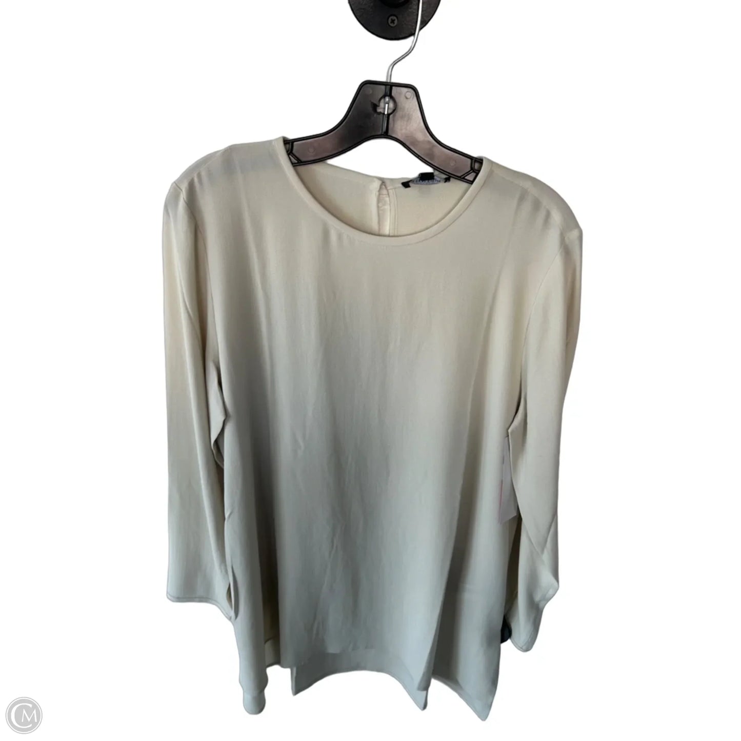 Tunic Long Sleeve By Eileen Fisher In Tan, Size: S