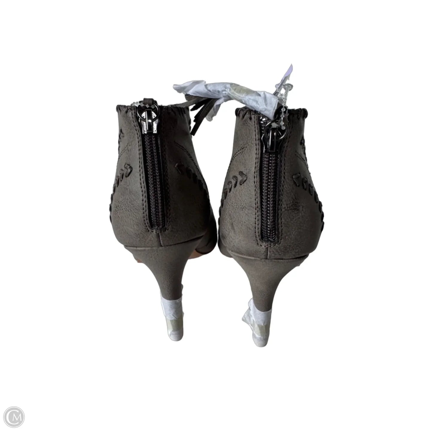 Sandals Heels Block By Torrid In Grey, Size: 9