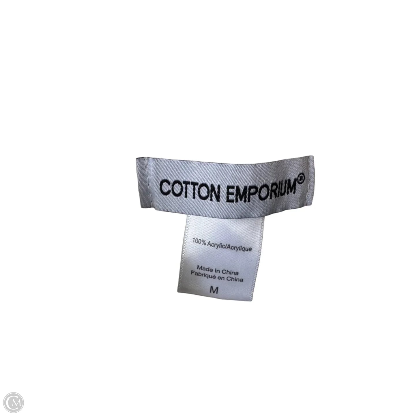 Vest Sweater By Clothes Mentor In White & Yellow, Size: M