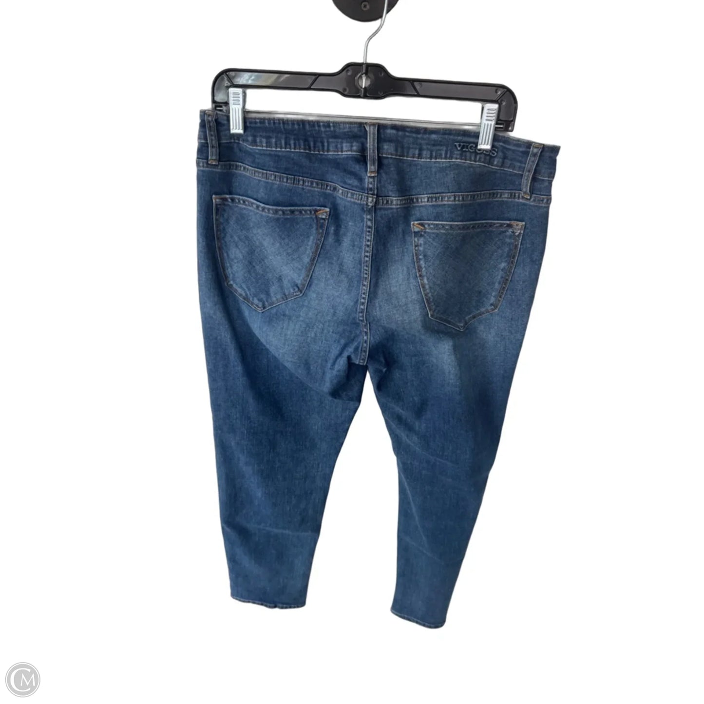 Jeans Boyfriend By Vigoss In Blue Denim, Size: 12