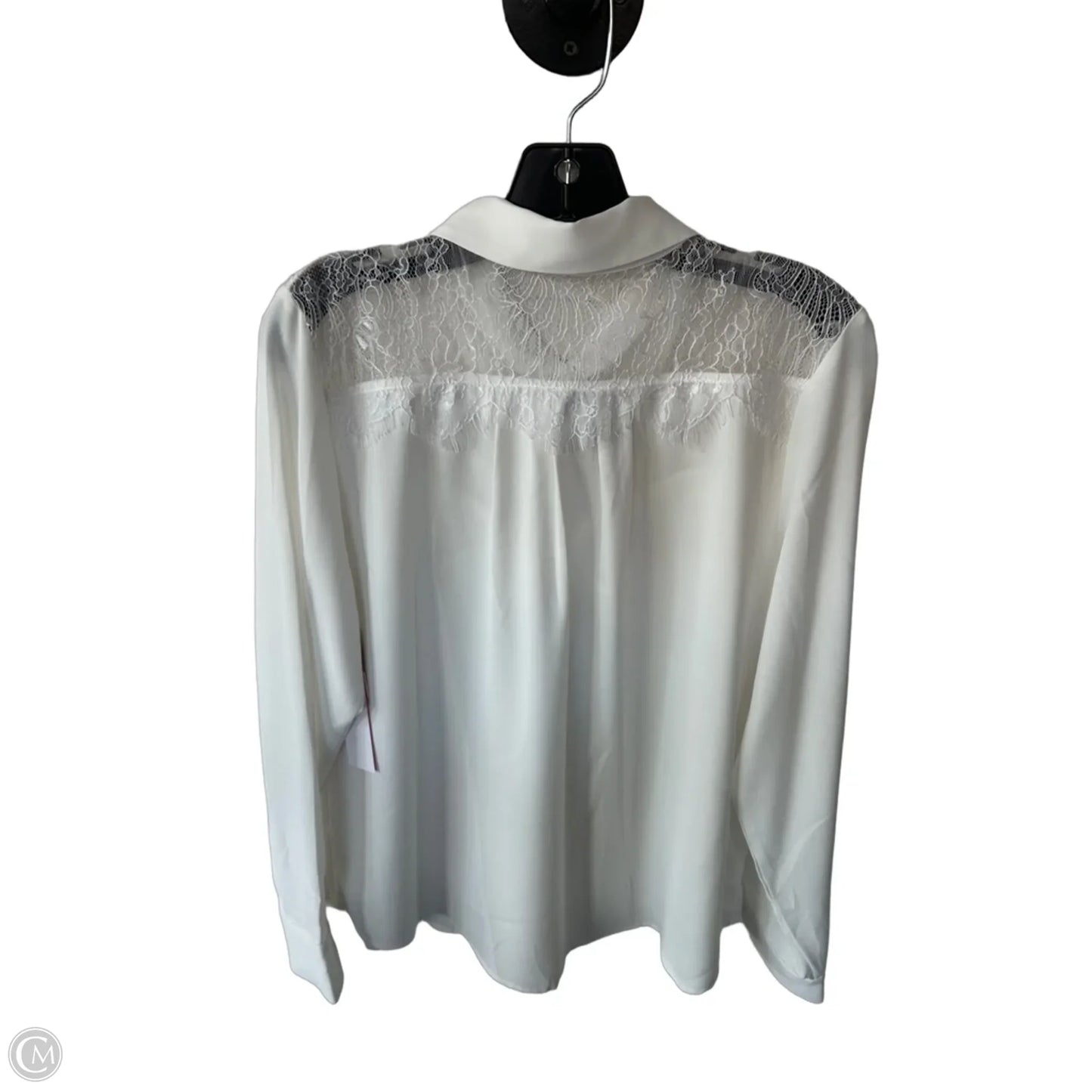 Top Long Sleeve By Rachel Zoe In White, Size: L