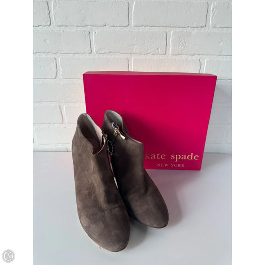 Boots Designer By Kate Spade In Brown, Size: 8
