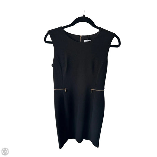 Dress Work By Calvin Klein In Black & Gold, Size: S