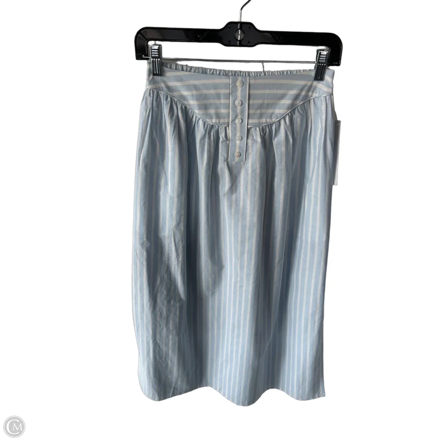 Skirt Midi By Mare Mare In Blue & White, Size: 0