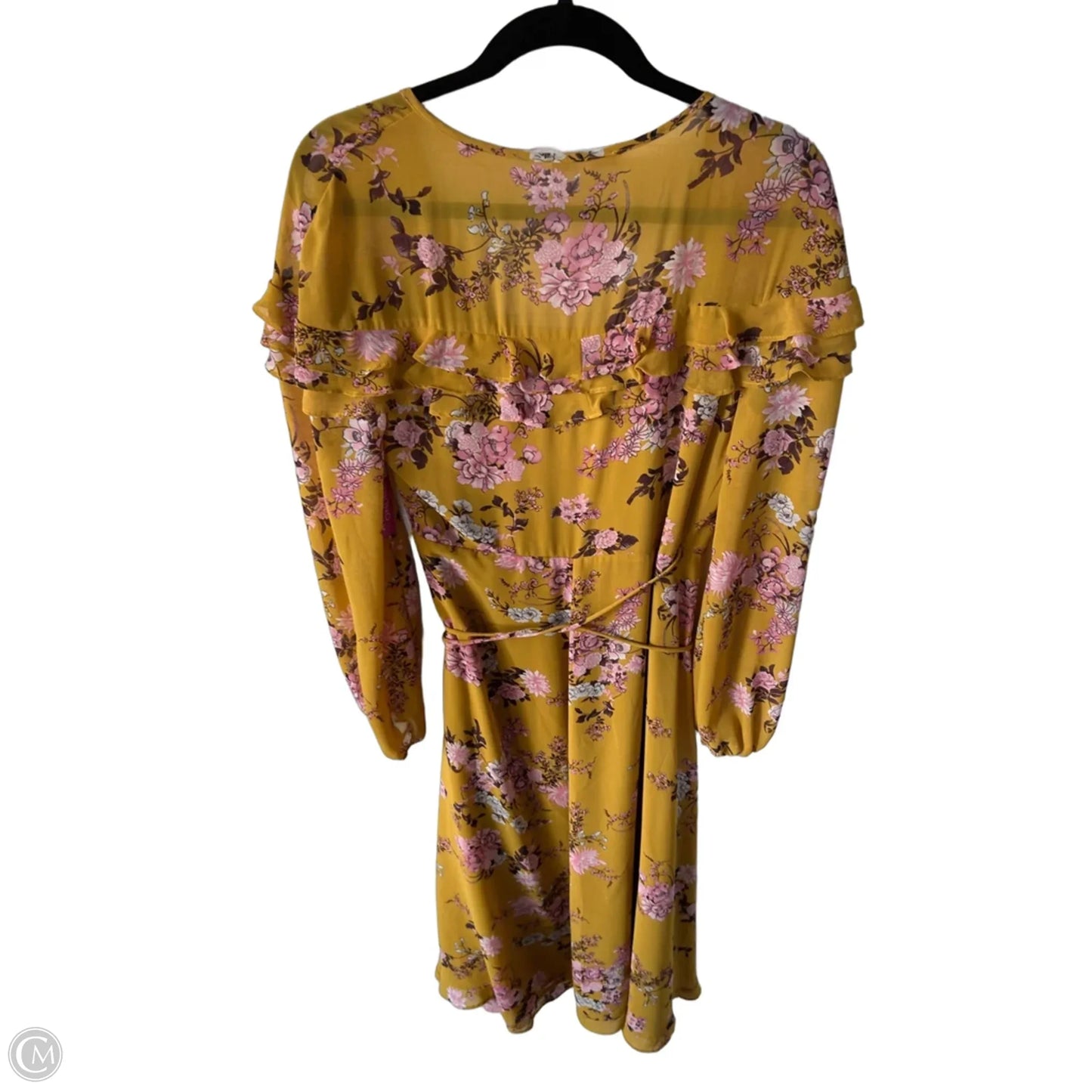 Dress Casual Midi By Wayf In Pink & Yellow, Size: S