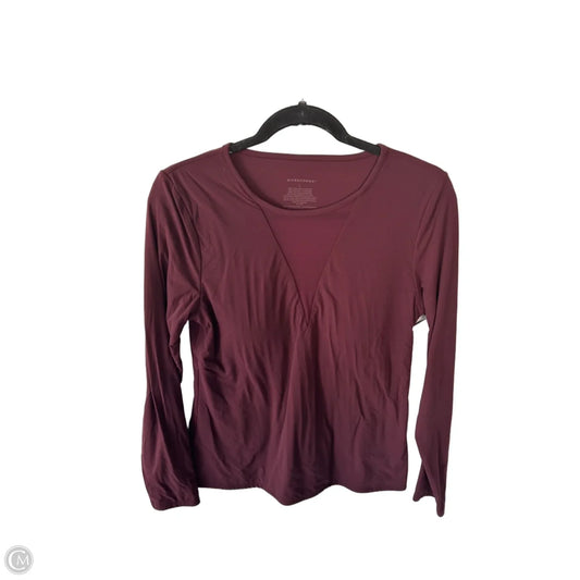 Top Long Sleeve By White House Black Market In Red, Size: L