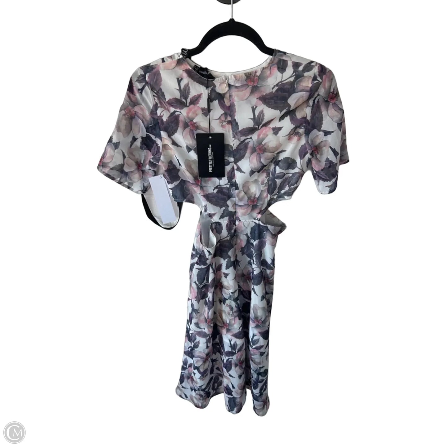 Dress Party Midi By Pretty Little Thing In Purple & White, Size: S