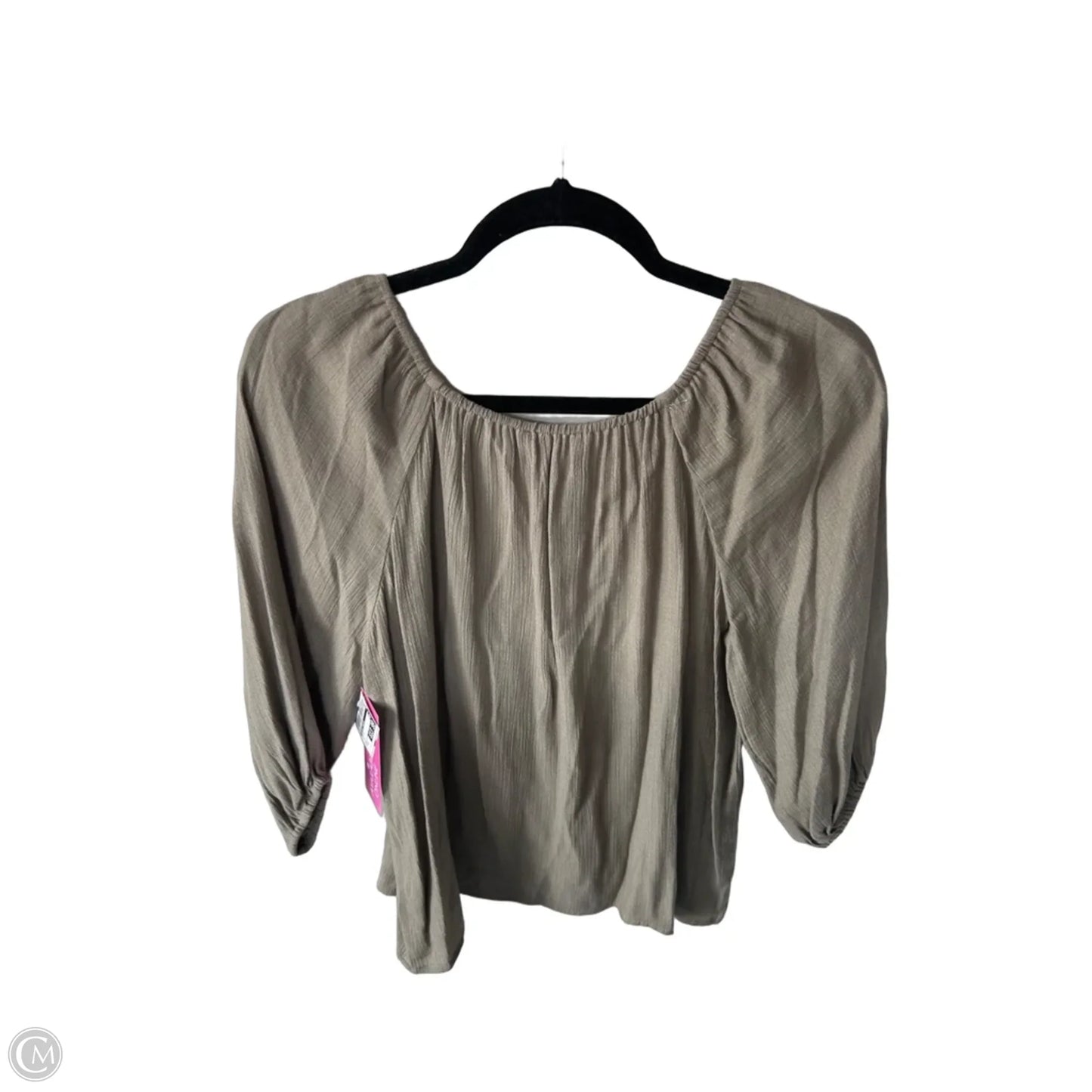 Top Short Sleeve By Antonio Melani In Tan, Size: Xs