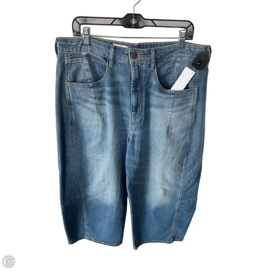 Jeans Wide Leg By Pilcro In Blue Denim, Size: 14